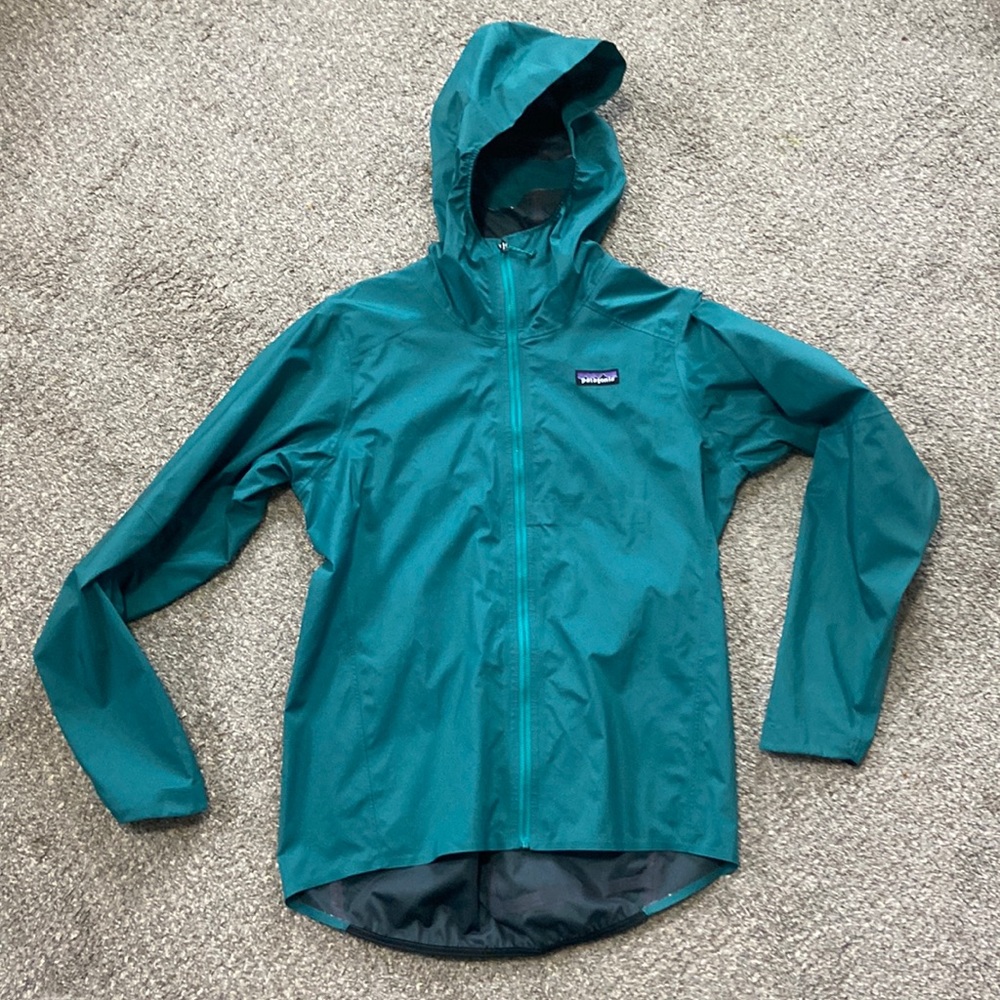 NWOT Patagonia Dirt Roamer Hooded Jacket Mens Medium Borealis Green - Picture 1 of 7
